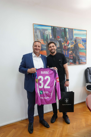 Načelnik Podstrane primio nogometaša Franu Barbića nakon plasmana NK Rudeš u SuperSport HNL