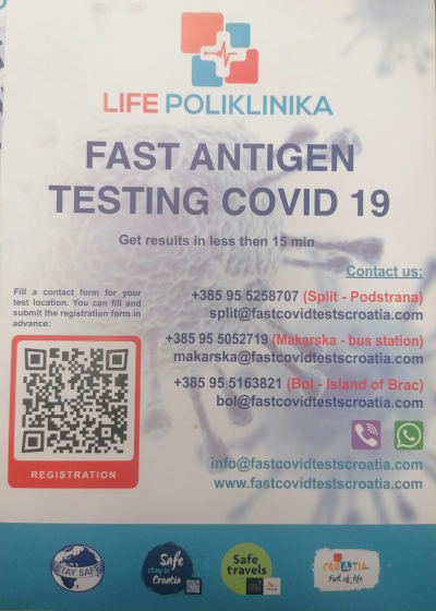 Covid 19 - Punkt za brzo antigensko testiranje, novo radno vrijeme