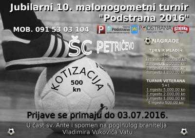 MALONGOMETNI TURNIR "PODSTRANA 2016" Rekordan broj ekipa