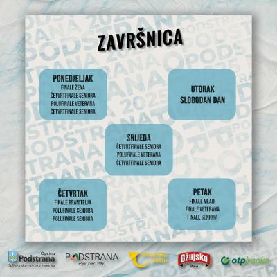 Završnica turnira u Podstrani 2025. – Veliko finale sve je bliže!