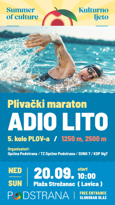 Kulturno ljeto - Plivački maraton ADIO LITO