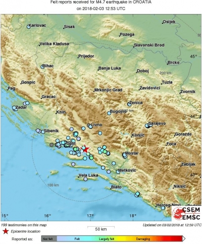 Jak potres zatresao Split i okolicu