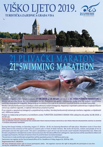 21. Viški plivački maraton - Ivana srebrna