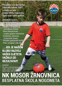 NK MOSOR ŽRNOVNICA - Besplatna škola nogometa